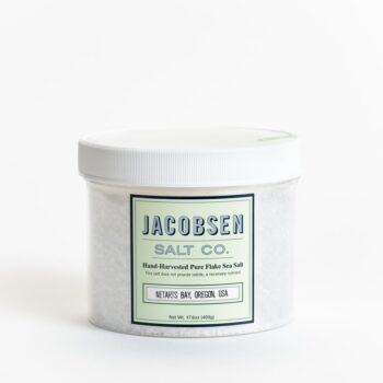 Image of a tub of Jacobsen Flake Salt 17.6 oz