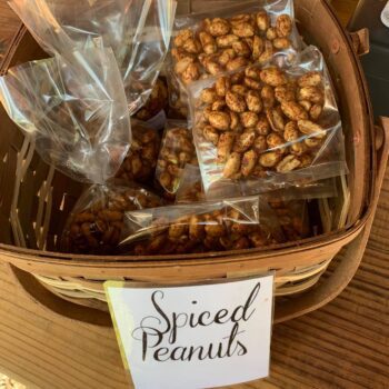 Image of spiced nuts on display