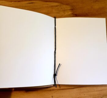 Image of the Produce Poems notebook open