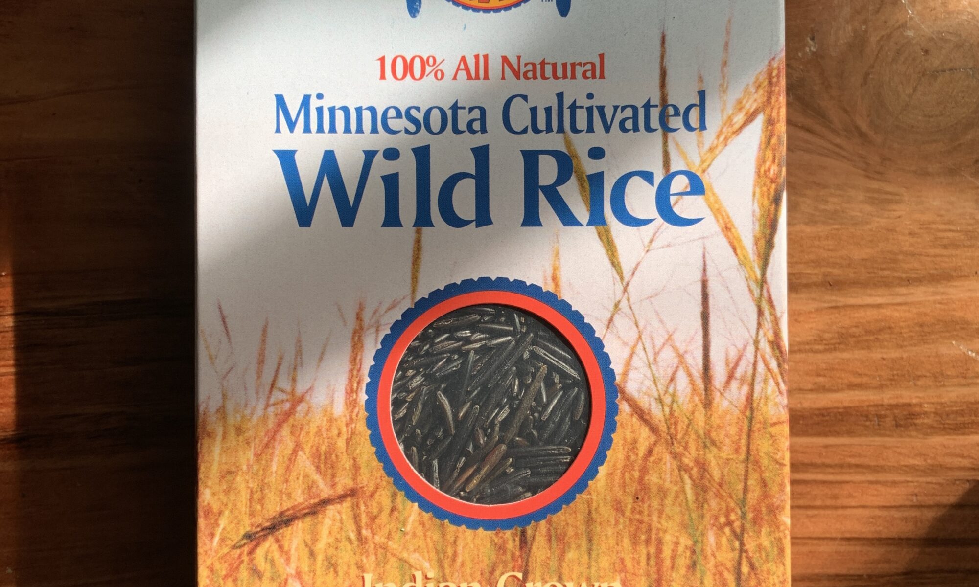Image of the front of a package of Red Lake Nation Foods Wild Rice