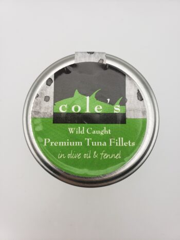 Image of Cole's tuna with fennel top of jar