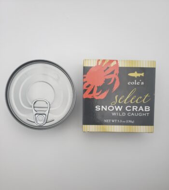 Image of Coles Select Snow Crab tin out of box