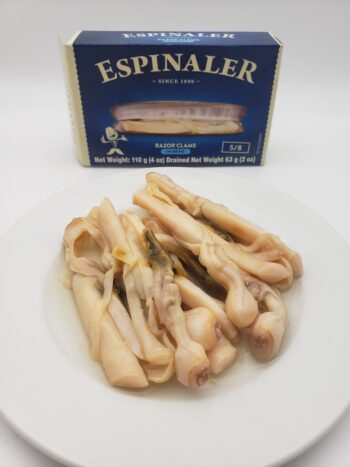 Image of Espinaler razor clams 5/8 on plate