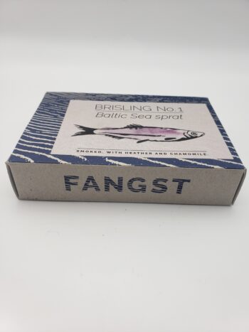 Image of Fangst Brisling no1 front side view of box