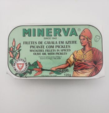 Image of Minerva mackerel with pickles tin