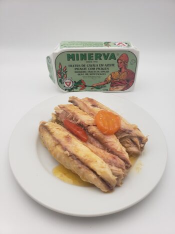 Image of Minerva mackerel on plate