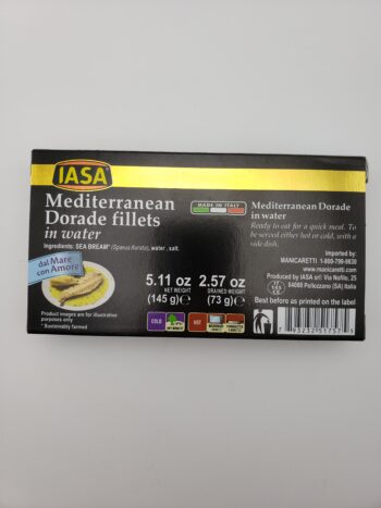Image of Iasa Mediterranean Dorade back label