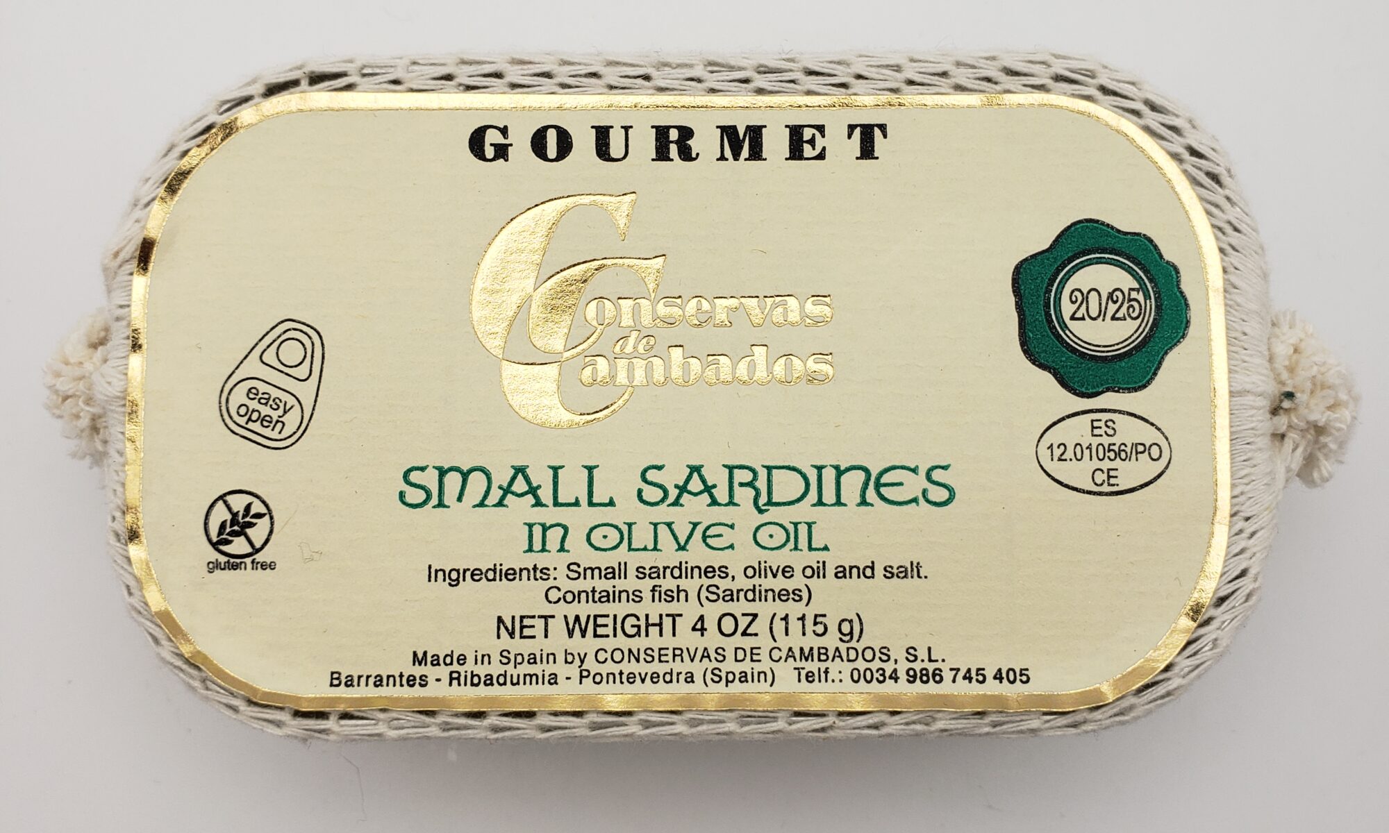IMage of Conservas de Cambados small sardines 20/25 in olive oil