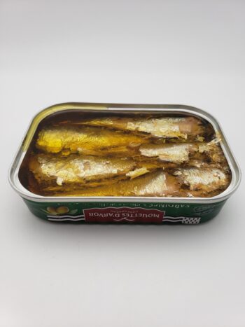 Image of mouettes d'arvor sardines in olive oil open tin