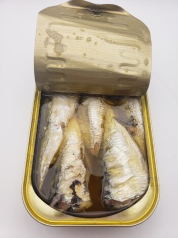 Image of les mouettes d'arvour sardines in butter and sea salt open tin