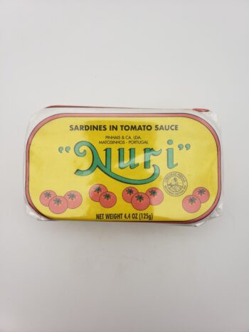 IMage of Nuri sardines in tomato sauce tin