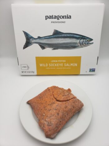 Image of Patagonia Provisions lemon pepper salmon on a plate