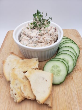 Image of Wildfish Cannery king salmon plated as a dip