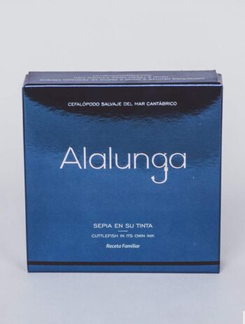 Image of the front of a package of Artesanos Alalunga Cuttlefish In Its Own Ink