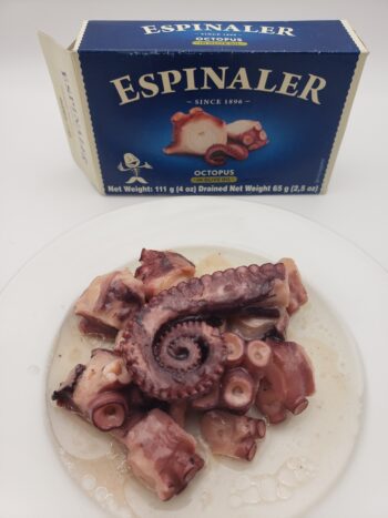 Image of Espinaler octopus in olive oil on plate