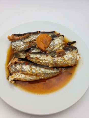 Image of Jacques Gonidec sardines with piri piri on plate