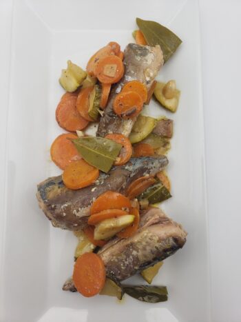 Image of JOse Gourmet smoked small mackerel in escabeche