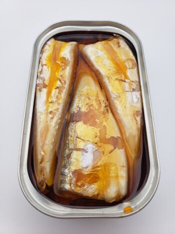 Image of Jose Gourmet spiced small mackerel open tin