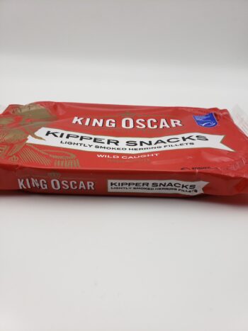 Image of King Oscar Kipper Snacks side of tin