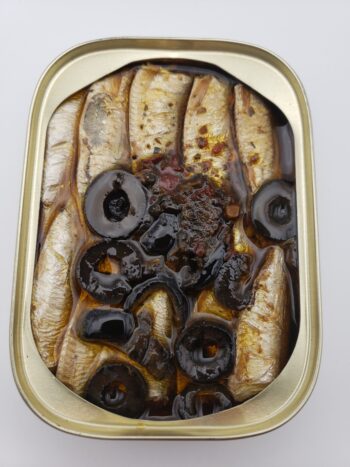 Image of King Oscar mediterranean style sardines open tin