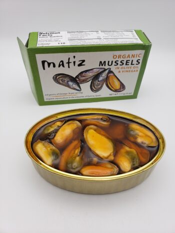 Image of Matiz wild mussels open tin