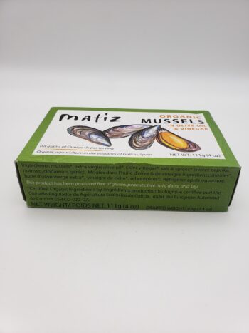 Image of Matiz wild mussels side of box