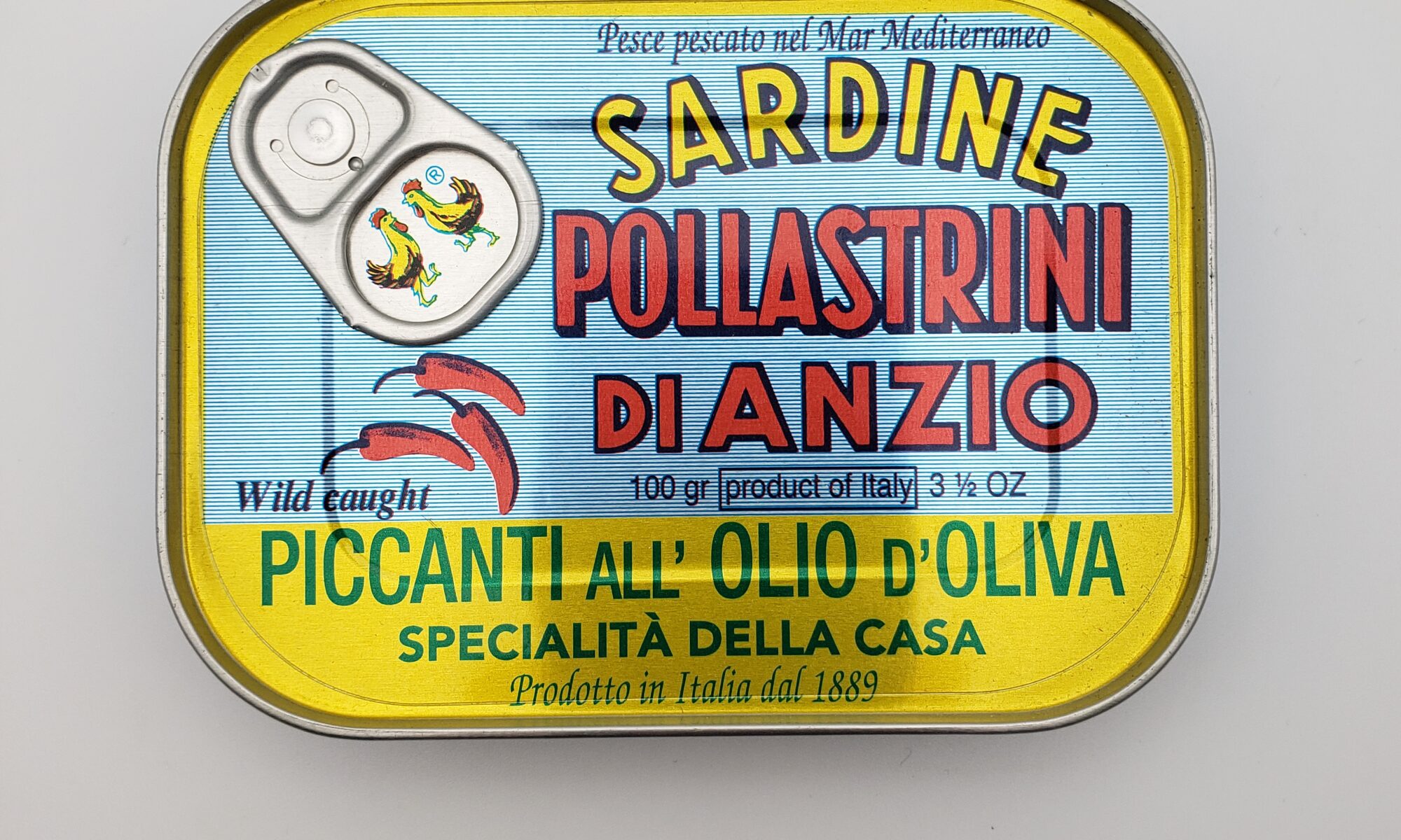 Image of Pollastrini di Anzio Spiced Sardines tin