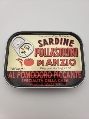 Image of Pollastrini sardines with spicy tomato sauce