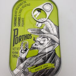 Image of Porthos sardines in hot vegetable oil