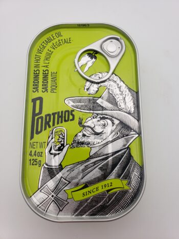 Image of Porthos sardines in hot vegetable oil
