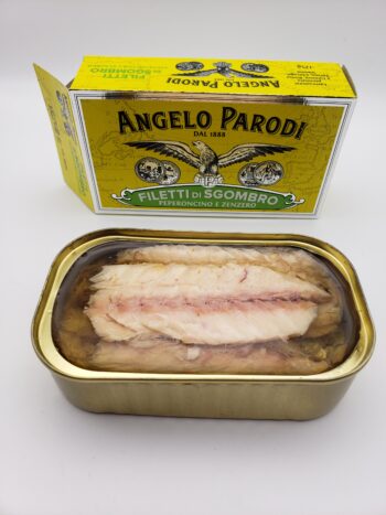 Image of Angelo Parodi Filetti de Sgombro opened tin