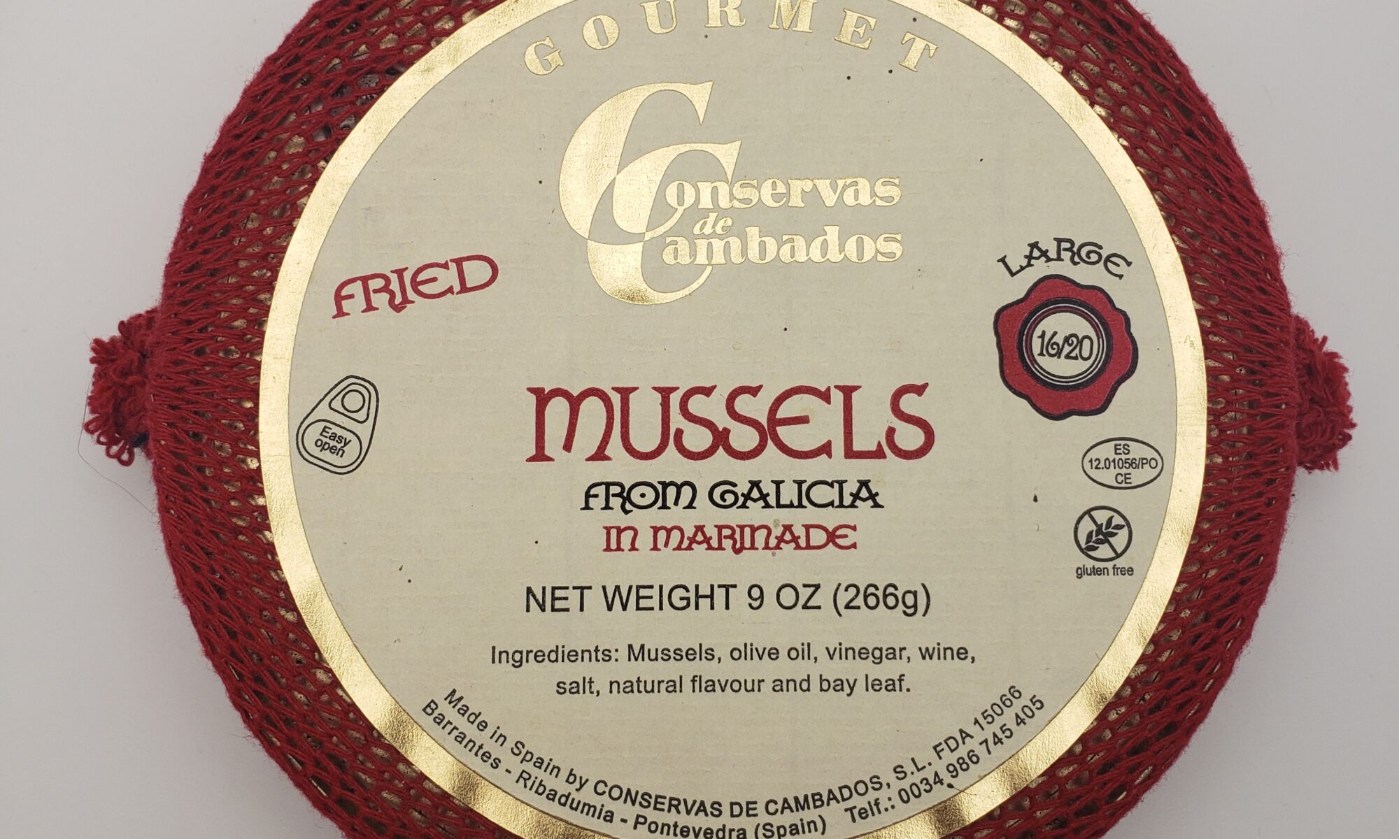 Image of Conservas de Cambados fried mussels from galicia