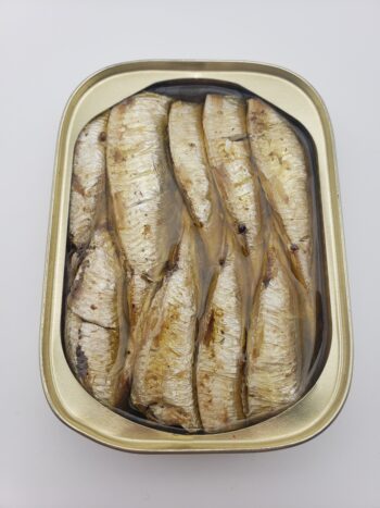 Image of King Oscar sprats with olive oil and lemon open tin