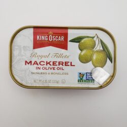 Image of King Oscar mackerel in olive oil