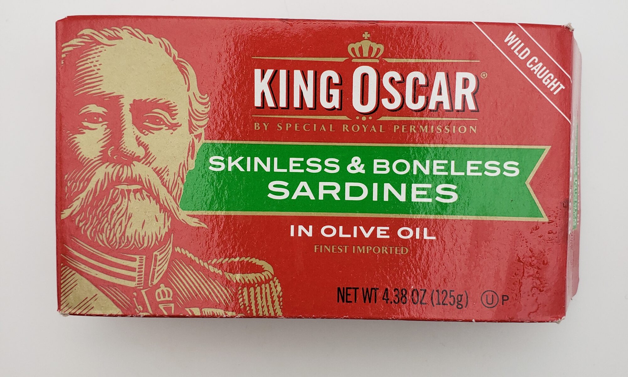 Imagof King Oscar skinless and boneless sardines