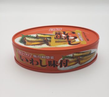 Image of Nissui Sardines in Sweet Soy side front of tin