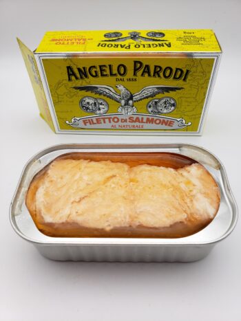 Image of Angelo Parodi Salmon opened tin