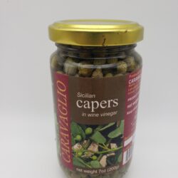 Image of capers in wine vinegar