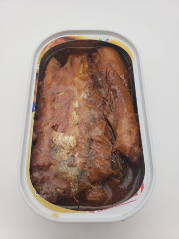 Image of Hagoromo broiled and seasoned saury open tin
