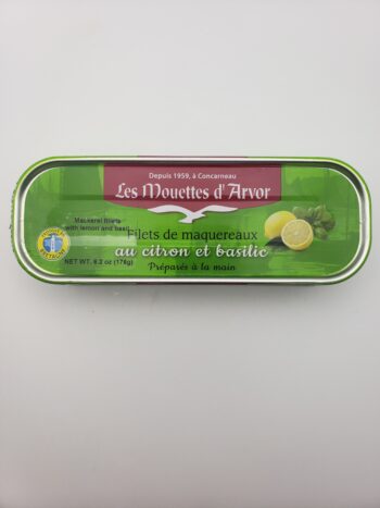 Image of Les Mouettes D'arvor mackerel with basil and lemon