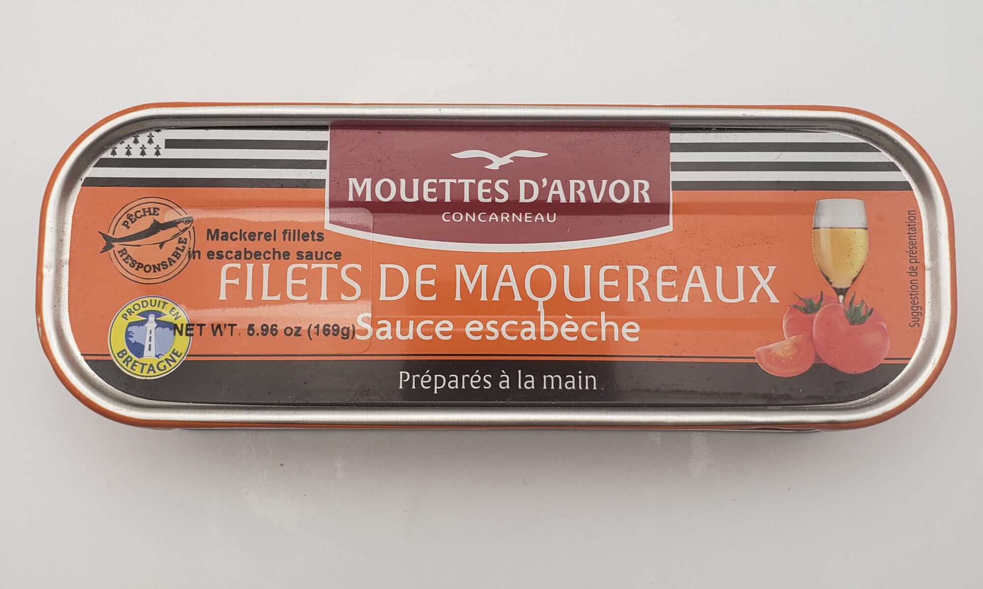 Image of Mouettes d'arvor mackerel in escabeche