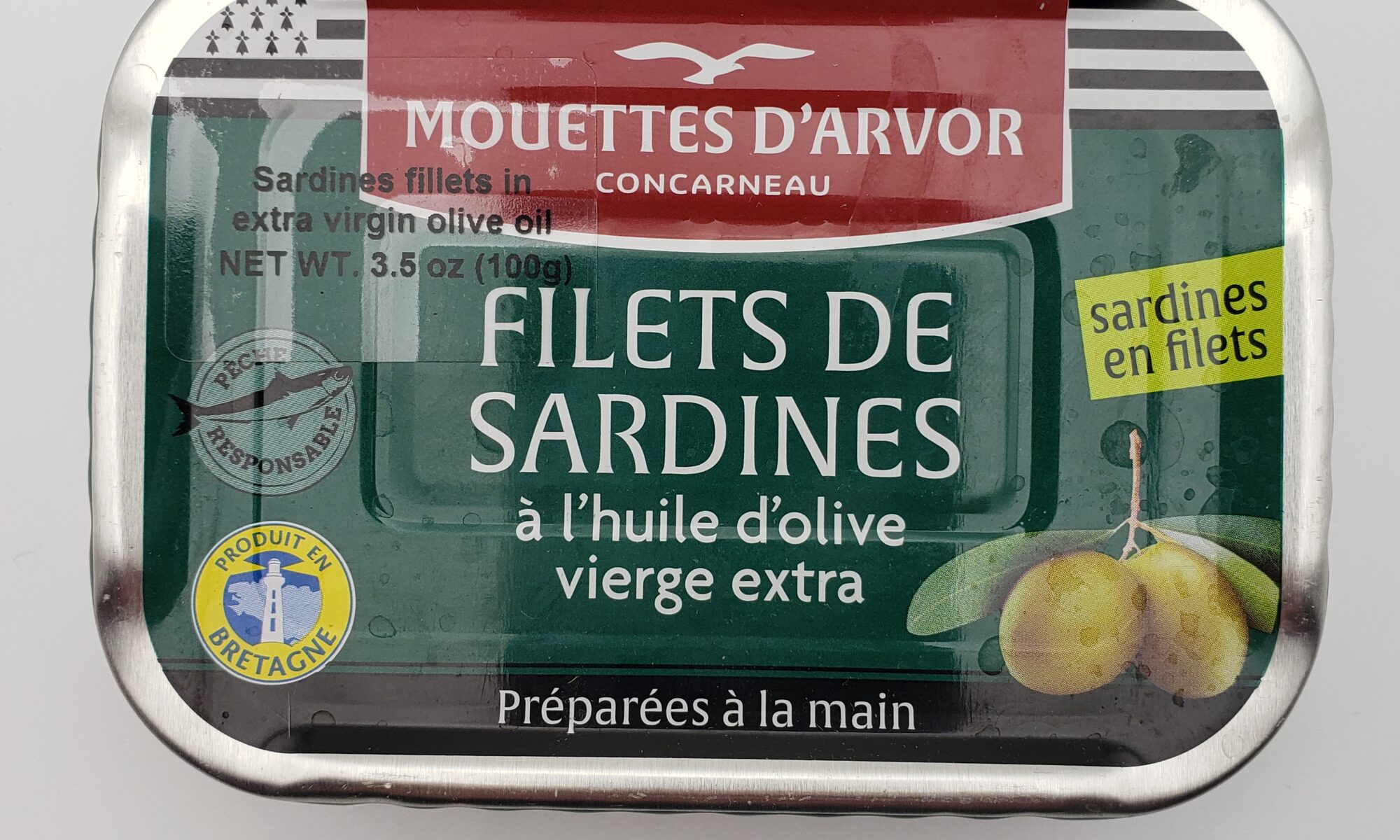 Image of mouettes d'arvor sardine fillets in olive oil