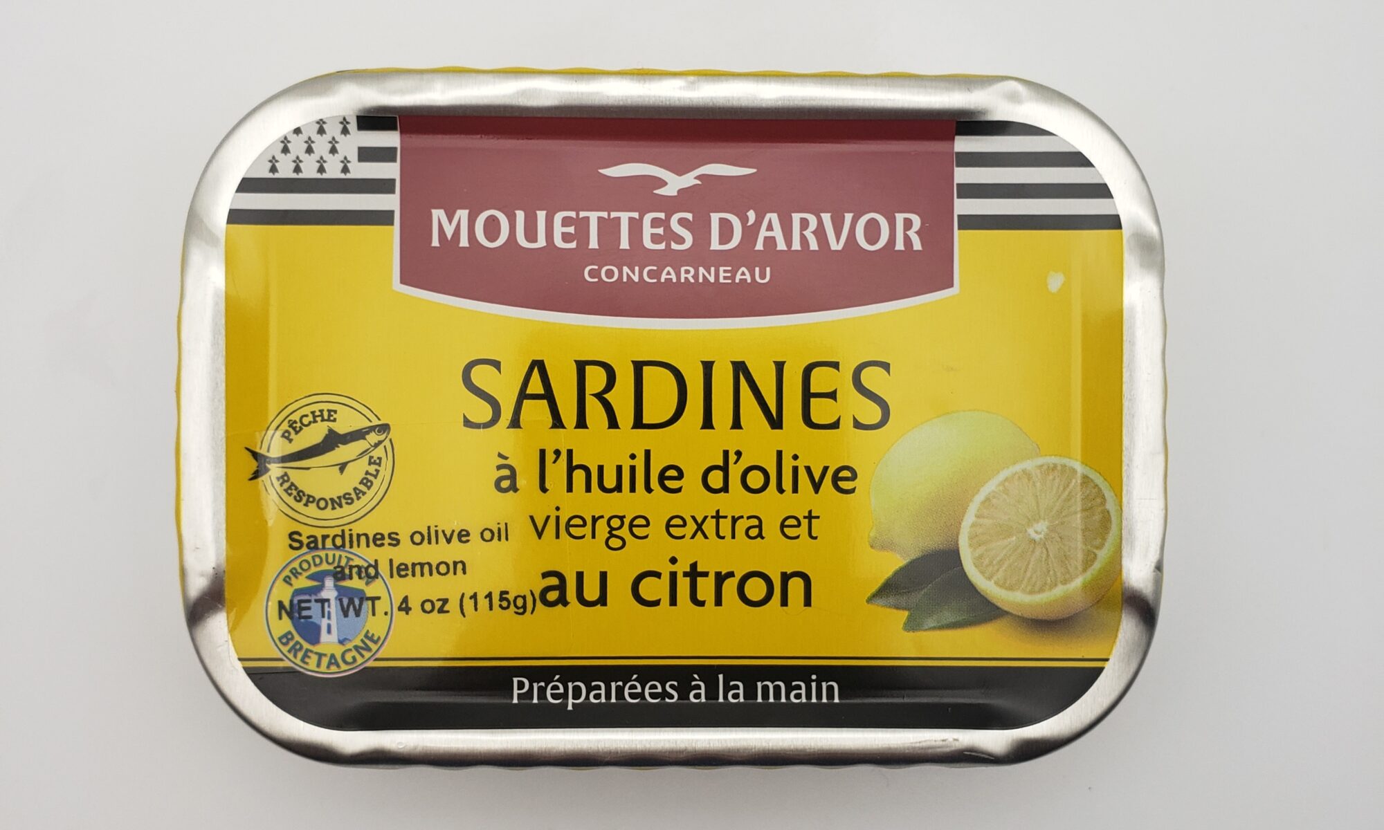 Image of Les Mouettes d'Arvor Sardines with lemon