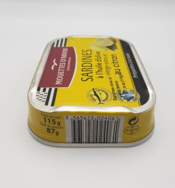 Image of Les Mouettes d'Arvor Sardines with lemon side of tin