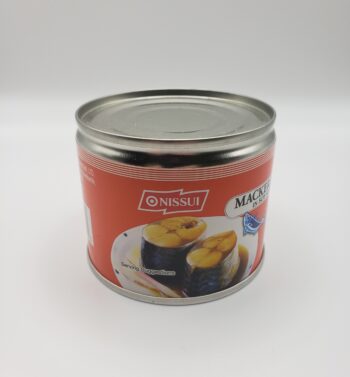 Image of Nissui Mackerel in Soy side of tin
