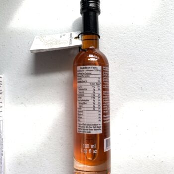 Image of the Nutrition Info panel on a bottle of Groix & Nature Lobster Oil