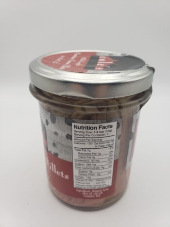 Image of Coles Tuna in Olive oil jar side with label