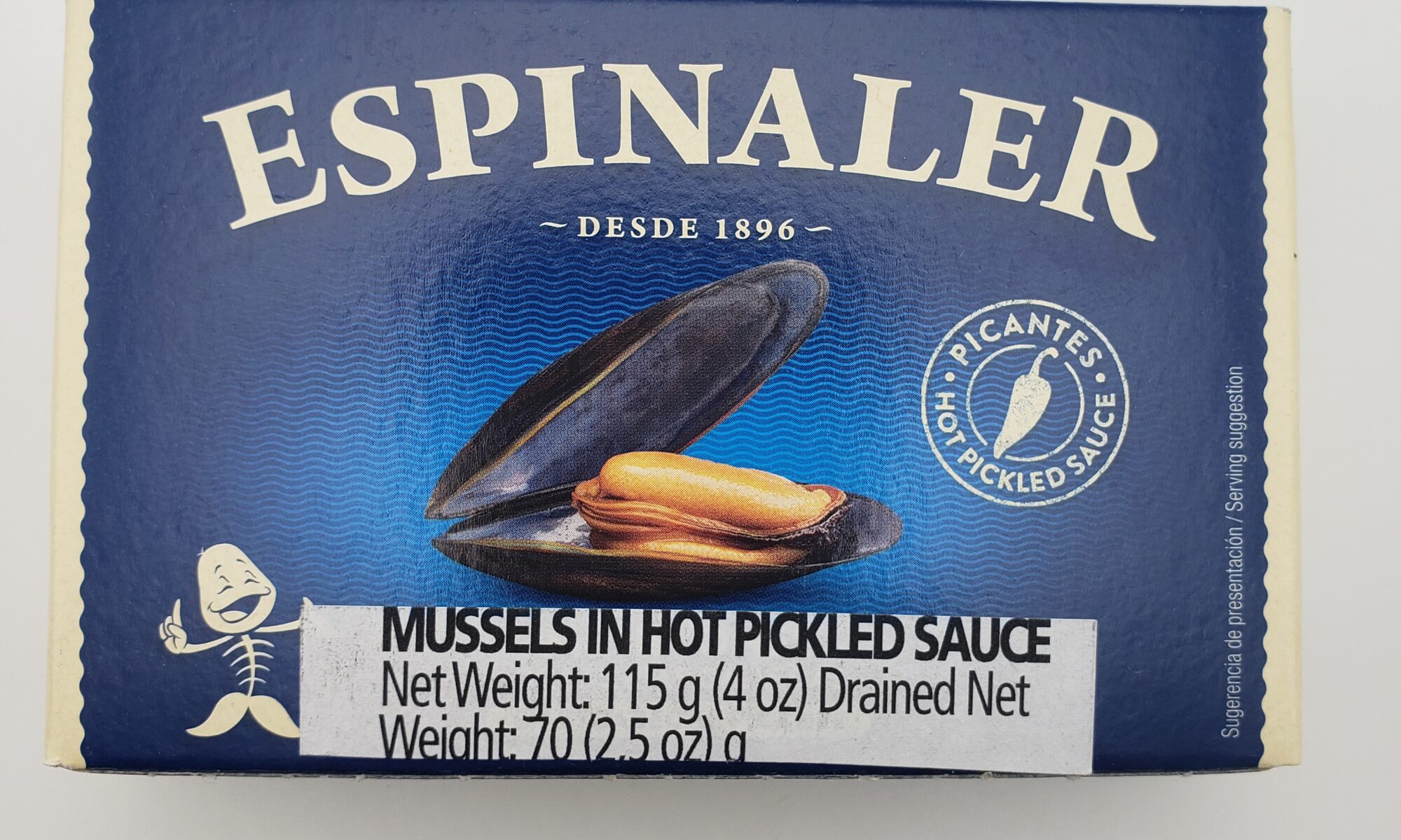 Image of Espinaler mussels in hot pickled sauce
