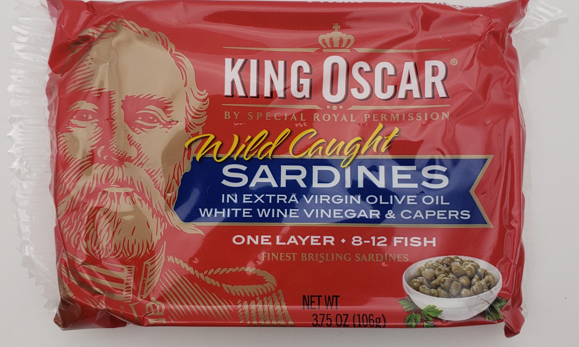 Image of king oscar sardines with vinegar and capers