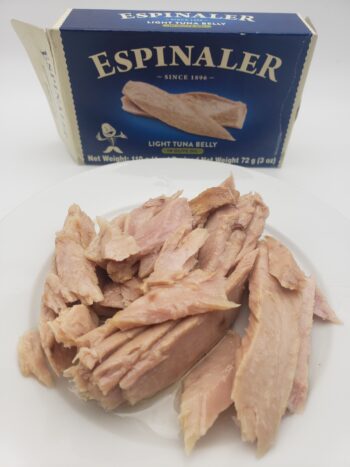 Image of Espinaler ventresca yellowfin tuna on plate